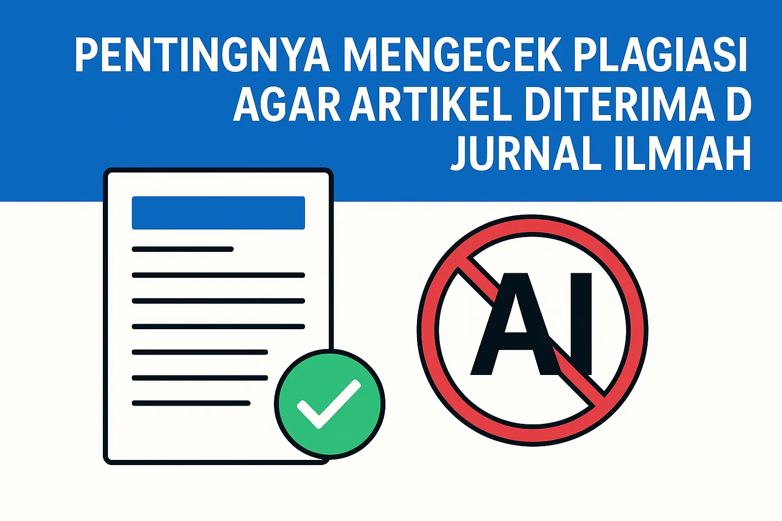 Pentingnya Mengecek Plagiasi AI agar Artikel Diterima di Jurnal Ilmiah