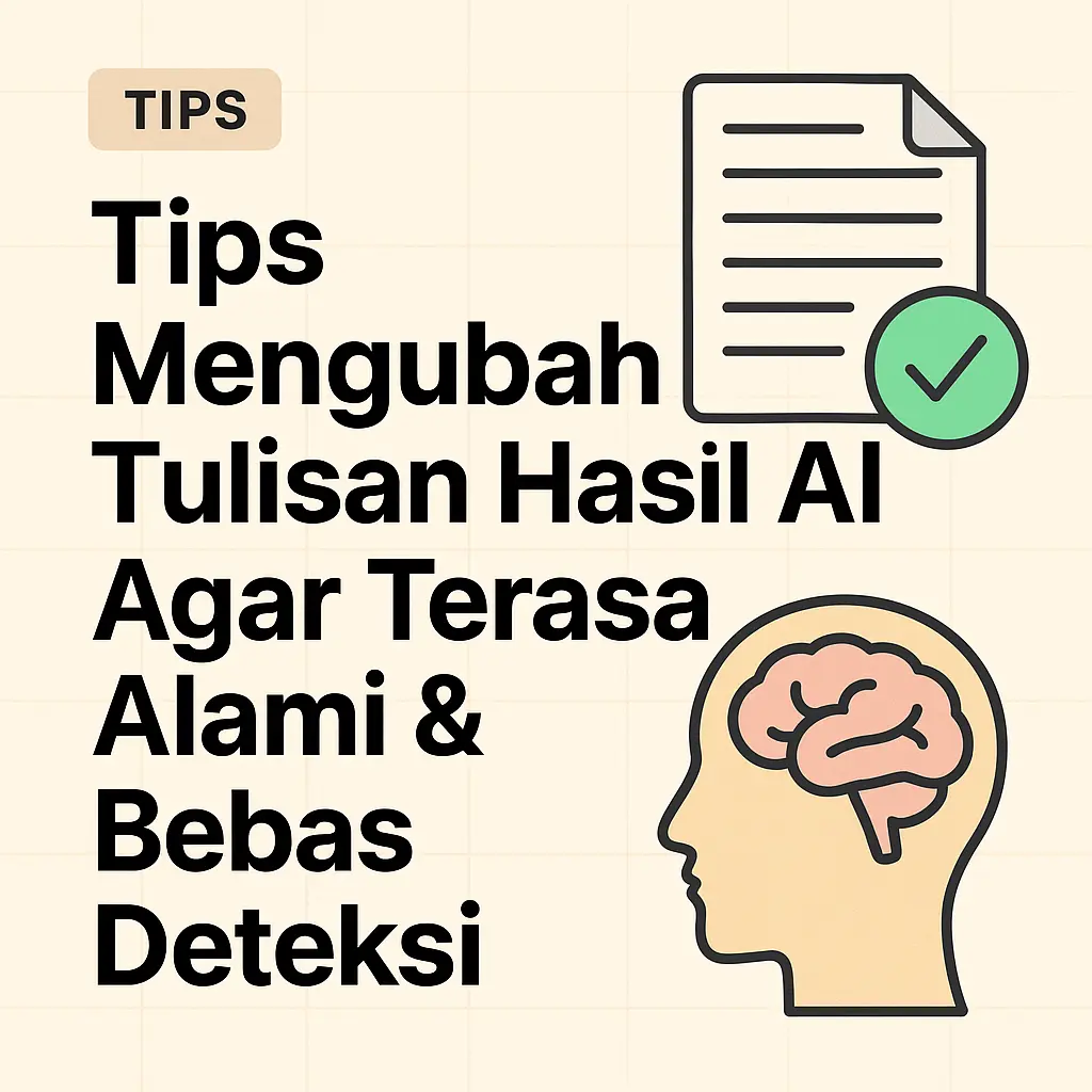 Tips Mengubah Tulisan Hasil AI Agar Terasa Alami & Bebas Deteksi